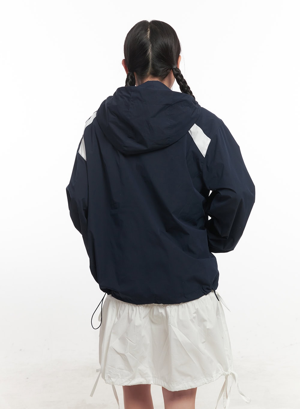 Hooded Zip-Up Windbreaker CF524