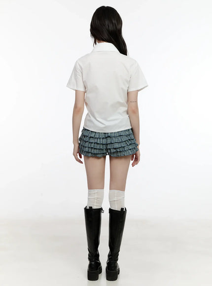 plaid-ruffle-mini-skort-cl504