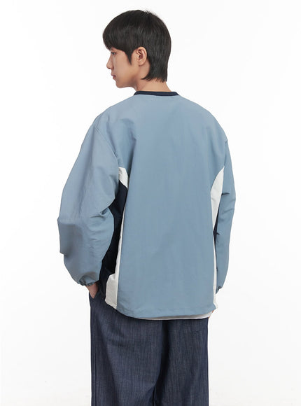 mens-v-neck-windbreaker-sweatshirt-light-blue-im518