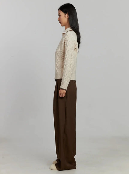 brown-pleated-slacks-ij505