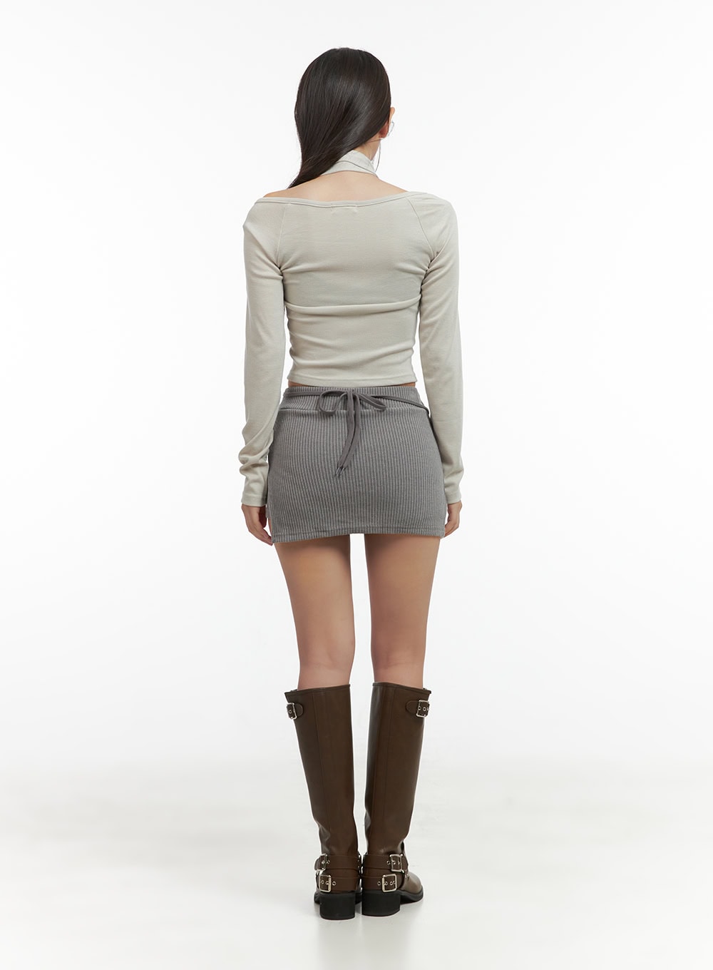 fitted-ribbon-mini-skirt-co417