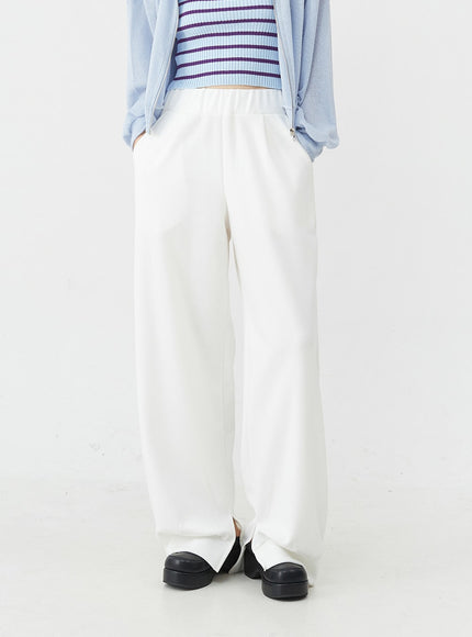 Colorful Slit Sweat Pants OU6