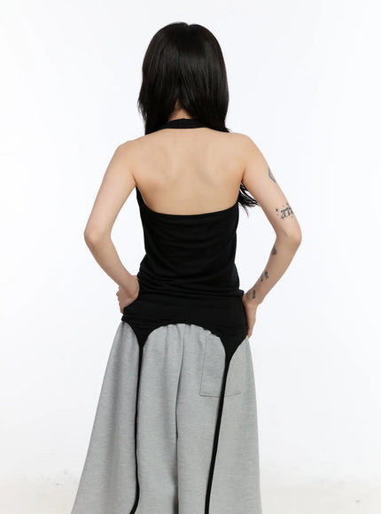 halter-layered-sleeveless-top-ca506