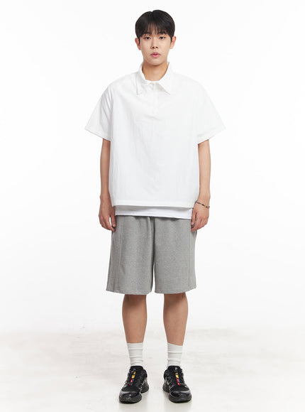 mens-windbreaker-half-zip-top-ia525