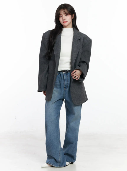 Oversized Wool Blazer IJ529