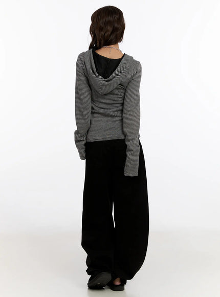 striped-button-slim-hoodie-cn527