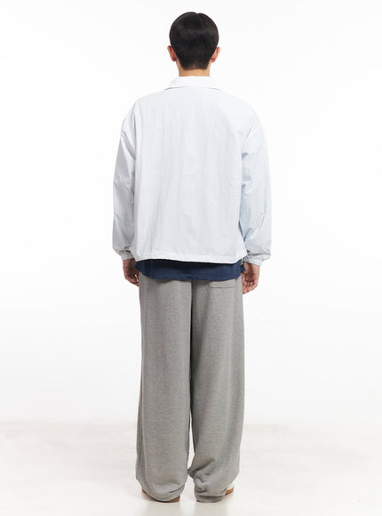 Men's Pintuck Wide-Leg Sweatpants IM528