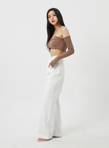 Off-Shoulder Wavy Top BF323