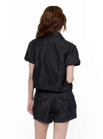 casual-puff-short-sleeve-jacket-ca522