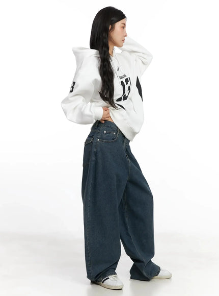 Aleena Mid-Wash Baggy Jeans IN528