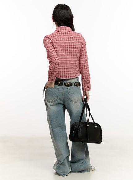 checkered-collared-crop-shirt-cm510