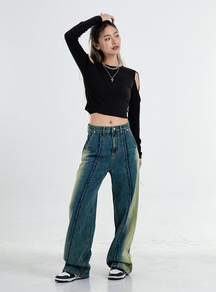 Simple Off Shoulder Crop Top CO04