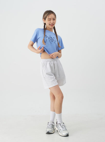High-Waisted Sweat Shorts CJ13