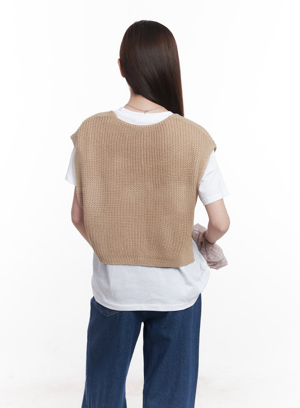 buttoned-knit-crop-vest-top-cy515