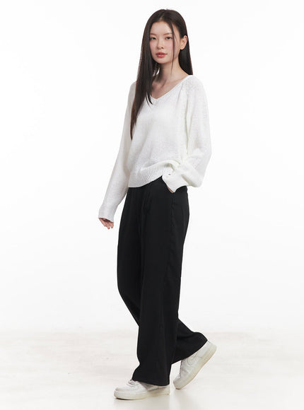Essential Pintuck Comfort Slacks IY509