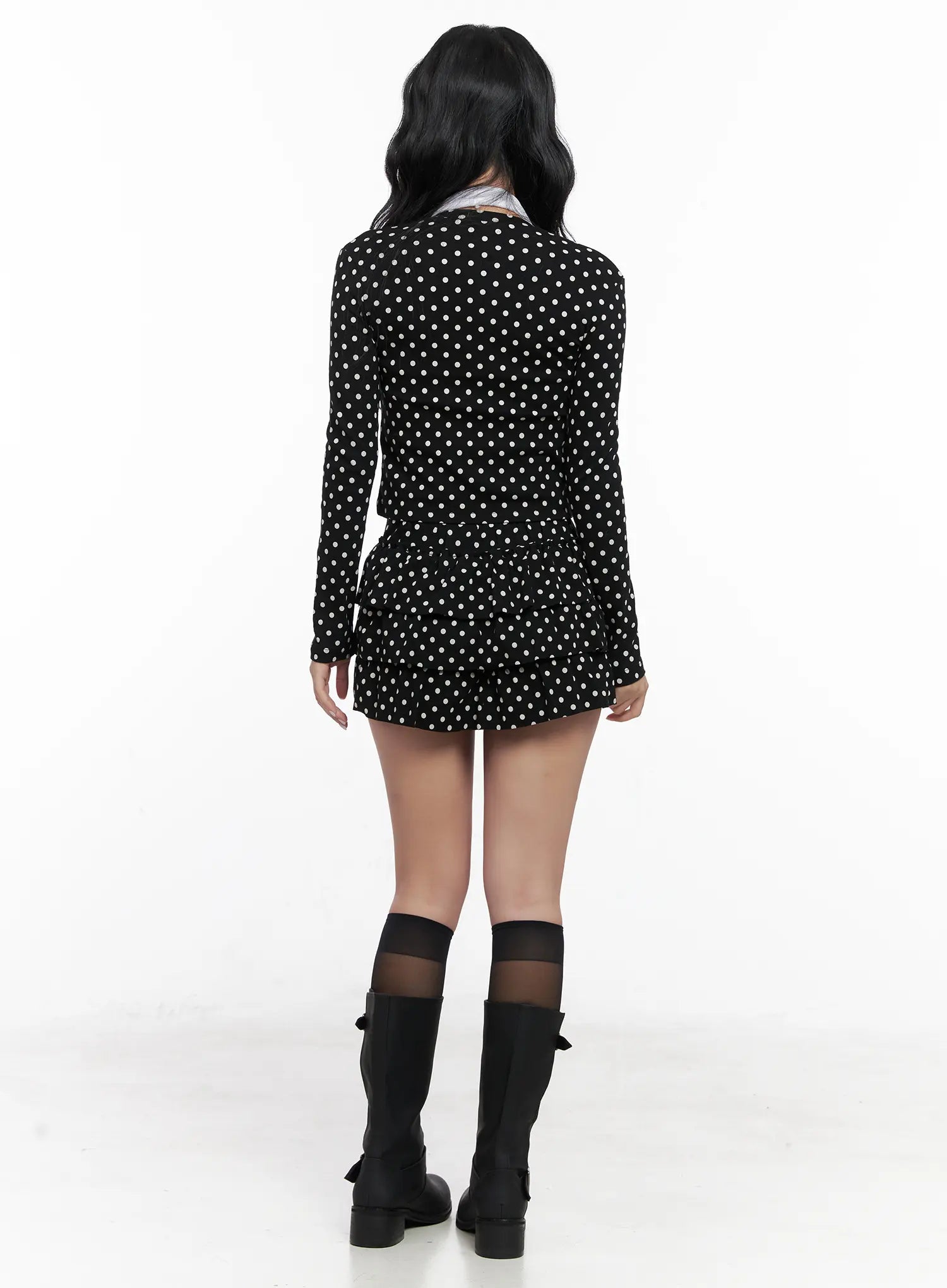 polka-dot-layered-mini-skirt-cn514