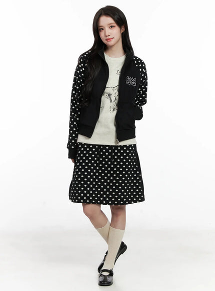 fleece-polka-dot-midi-skirt-cn527