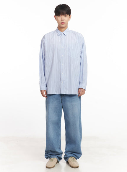 Men's Classic Stripe Collared Shirt IM527