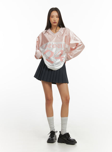 pink-lettered-poly-sweat-v-neck-hoodie-io409