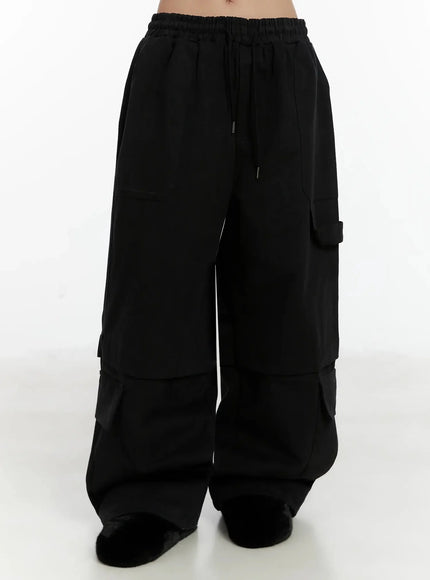 Baggy Drawstring Cargo Pants ID525