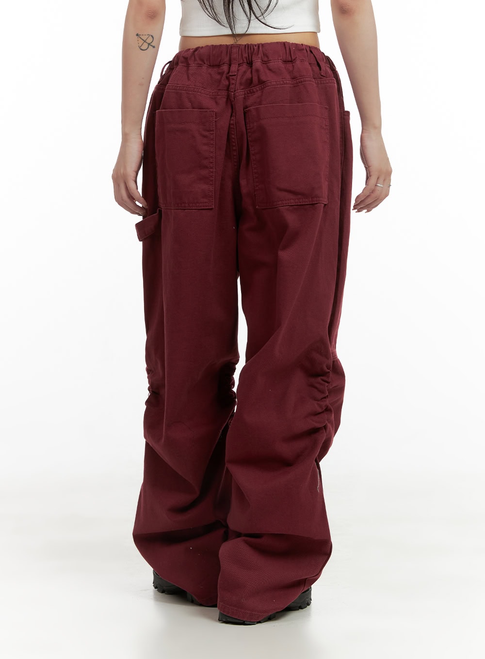 shirred-cotton-banded-pants-unisex-cg420