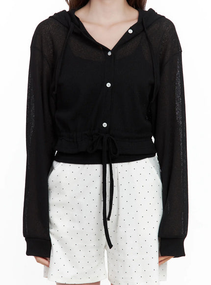 mesh-button-up-hoodie-cardigan