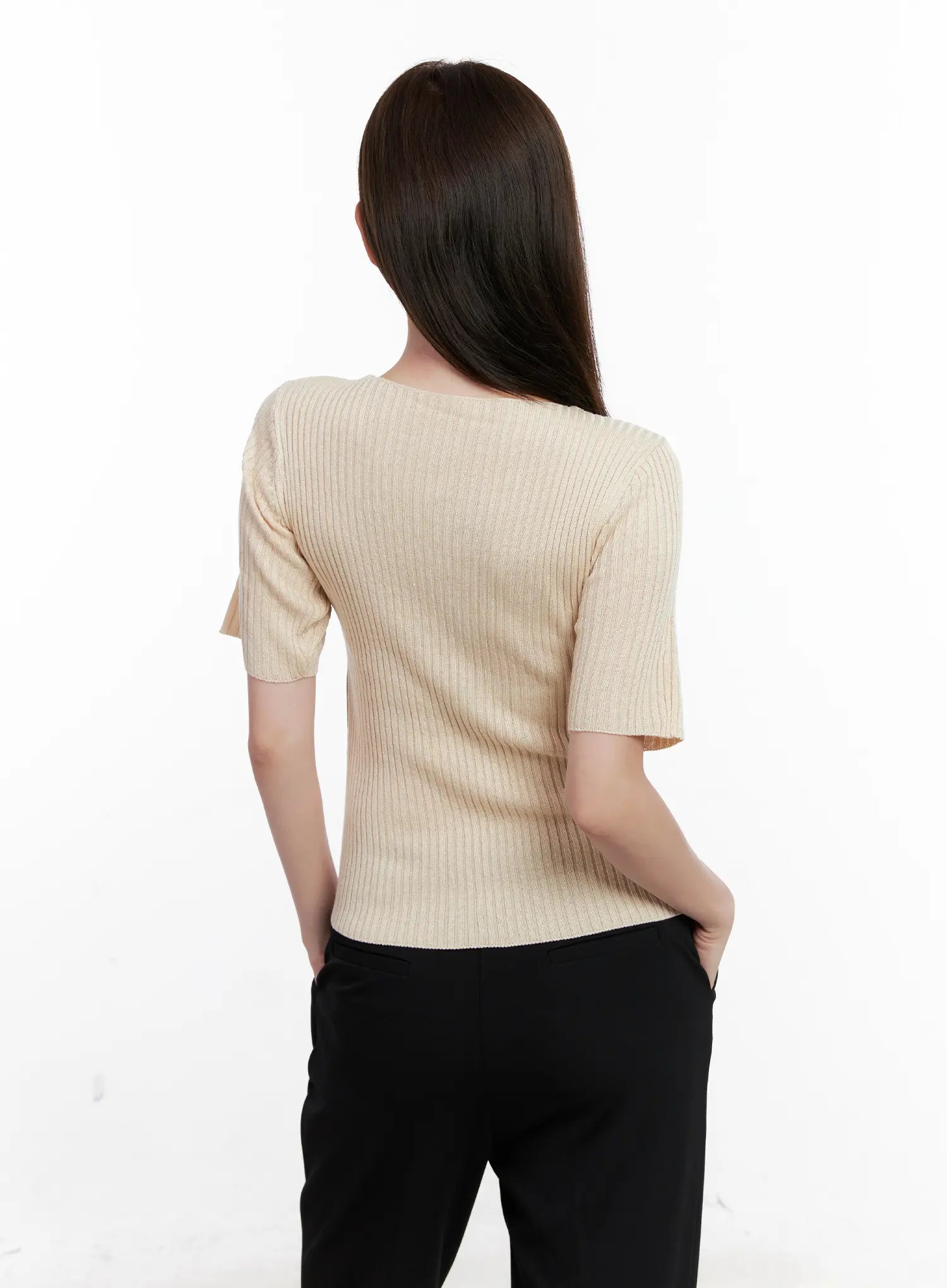 casual-knit-v-neck-tee-cl523