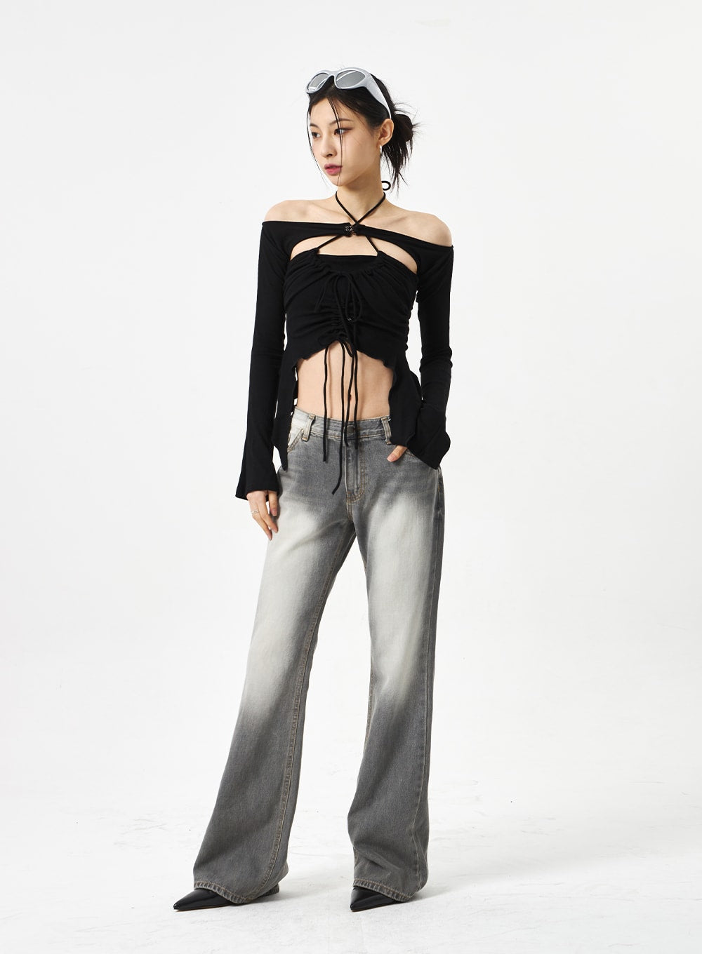 Strap Top And Bolero Set CA310