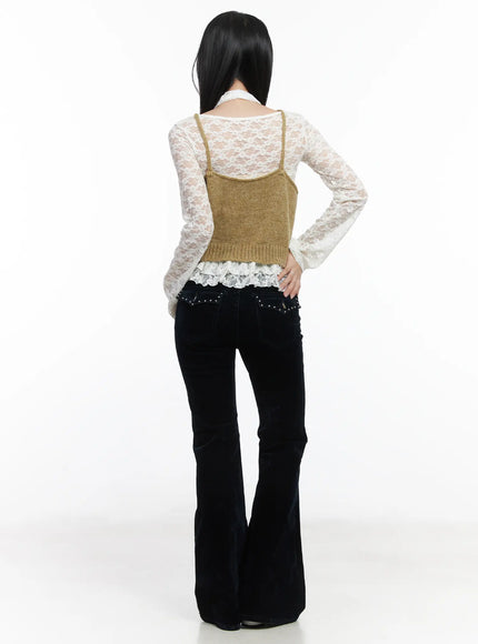 velvet-studded-bootcut-pants-cd529