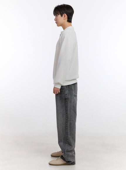 Men's Washed Wide-Fit Jeans IM525