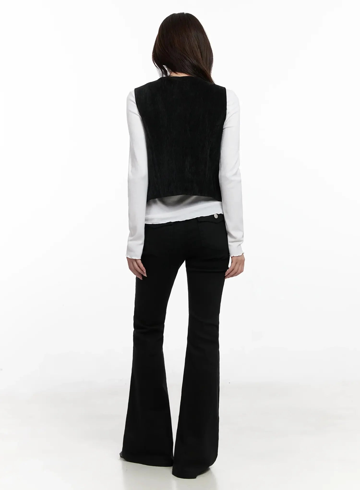 Velvet Buttoned Vest IN514