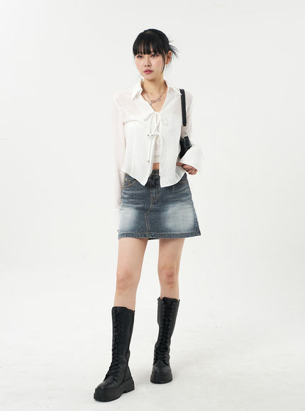 Double Ribbon Blouse CA327
