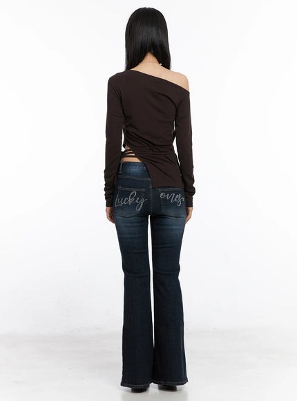 adele-lettering-flare-jeans-co507