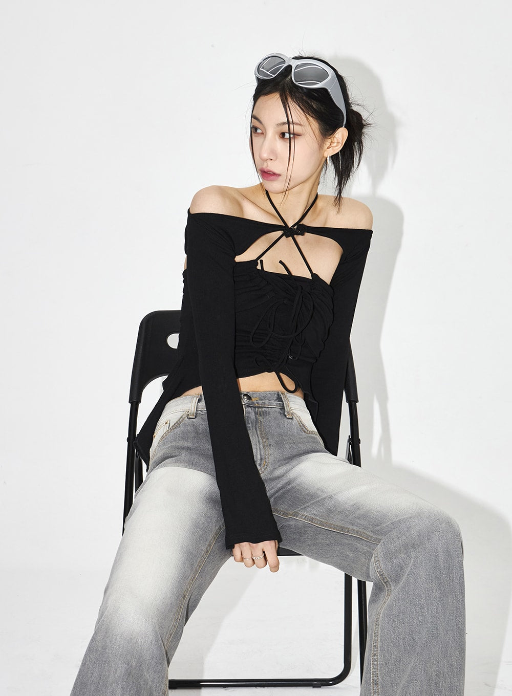 Strap Top And Bolero Set CA310