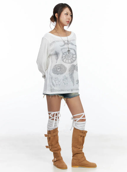 oversized-graphic-ribbed-long-sleeve-top-cf511