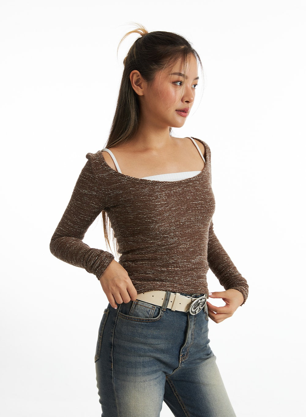 metallic-sheen-u-neck-sweater-co318