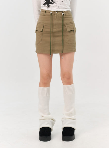 a-line-string-mini-cargo-skirt-in302