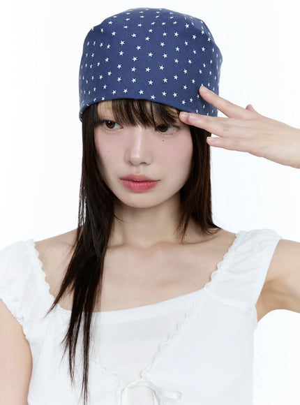 star-print-head-scarf-cg507