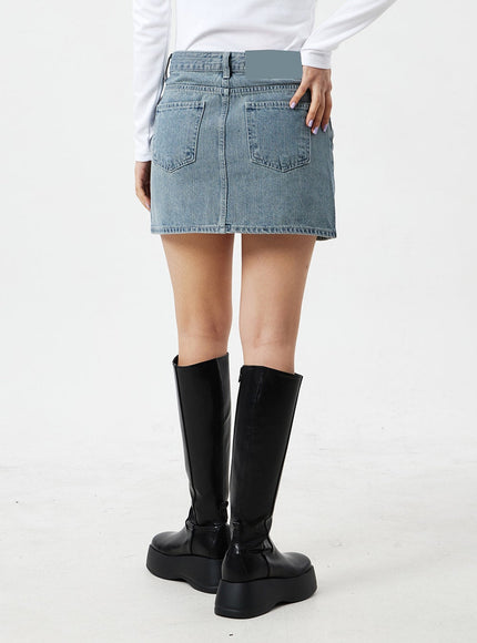 Denim Mini Skirt CM327