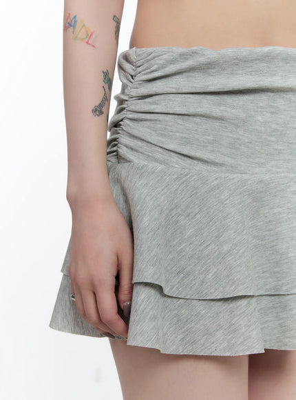 double-layer-ruffle-mini-skirt-cn517