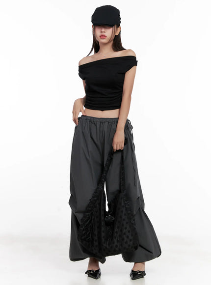 off-shoulder-draped-short-sleeve-top-cl518