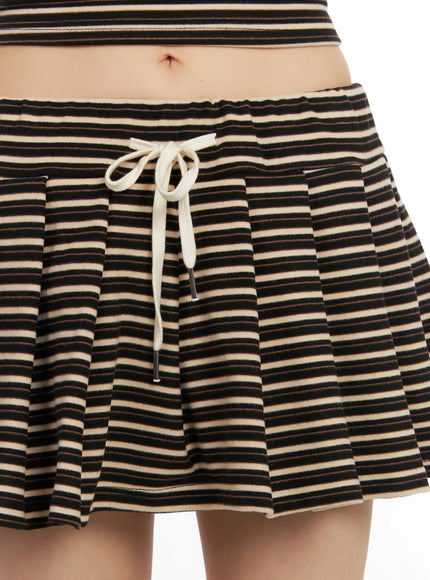 striped-fleece-lined-mini-skirt-cn520