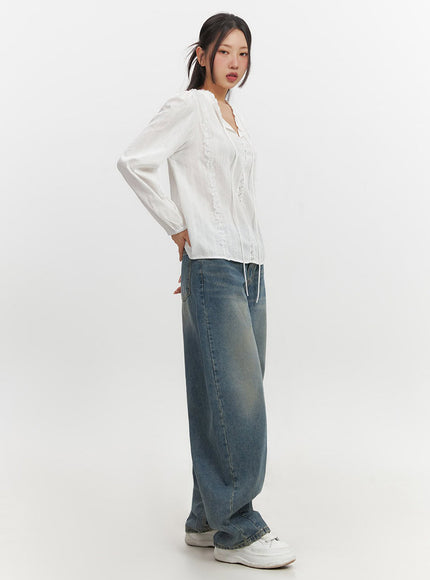 Irene Washed Baggy Jeans IF510