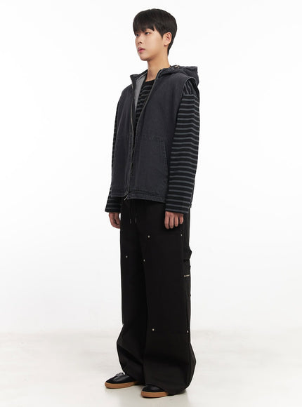 Men's Urban Denim Hooded Vest IM528