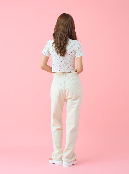 Basic Semi Wide Cotten Pants BG04