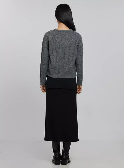 Wrap Maxi Skirt ID516