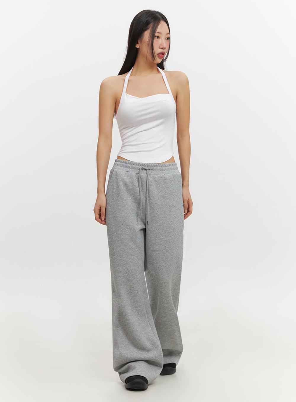 Essential Halter-Neck Crop Cami Top IF510