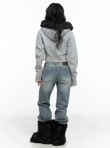 slim-fit-fleece-fur-hoodie-cn514