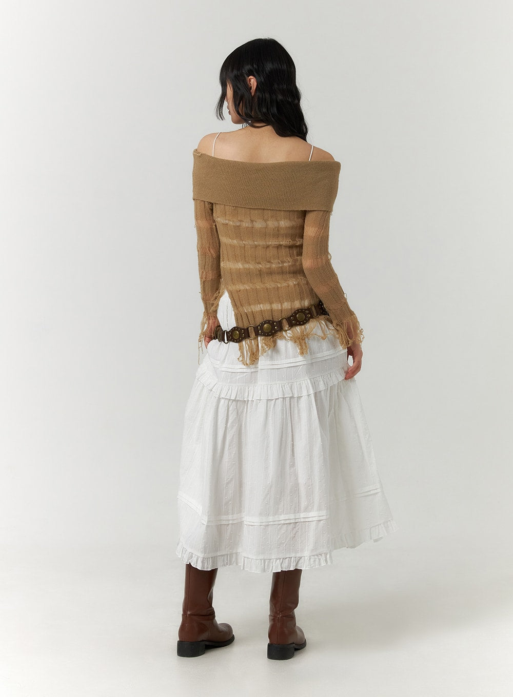 striped-ripped-knit-long-sleeve-top-cf406