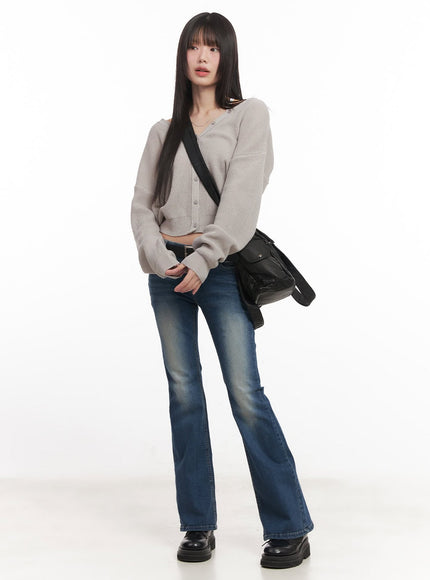 Rebecca Low-Waist Flared Jeans CM519